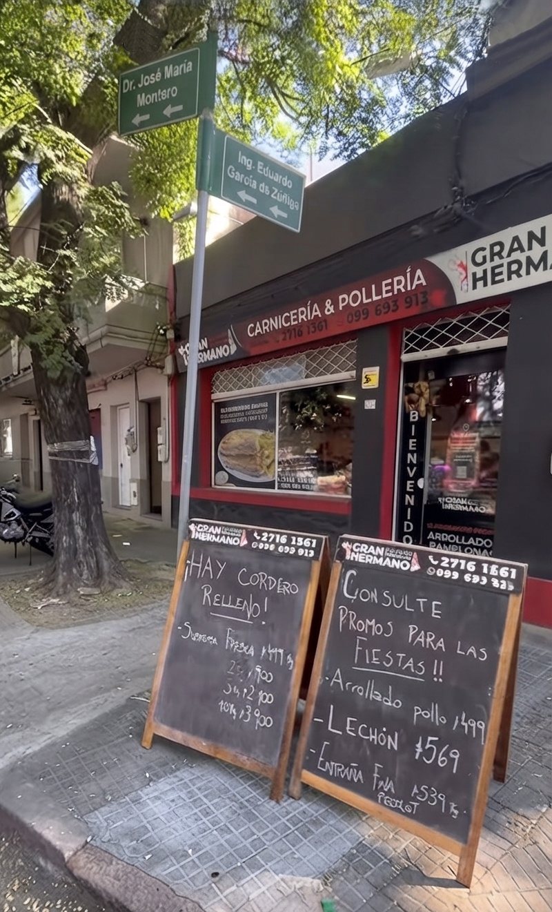 Fachada de Carnicería Gran Hermano en Dr. José María Montero 2704